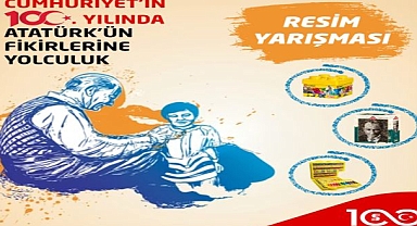 Çocuklar çizimleriyle “Cumhuriyetin 100. Yılında Atatürk'ün Fikirlerine Yolculuk” edecek 