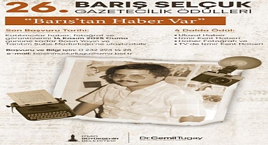 26. Barış Selçuk Gazetecilik Ödülleri’ne son başvuru tarihi 14 Kasım